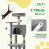 44" Multi-Level Cat Tree with Scratching Posts