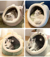 Cozy Cave Cat Bed — Soft, Foldable & Machine Washable