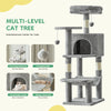 44" Multi-Level Cat Tree with Scratching Posts