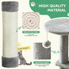 44" Multi-Level Cat Tree with Scratching Posts