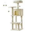 44" Multi-Level Cat Tree with Scratching Posts