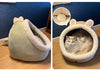 Cozy Cave Cat Bed — Soft, Foldable & Machine Washable